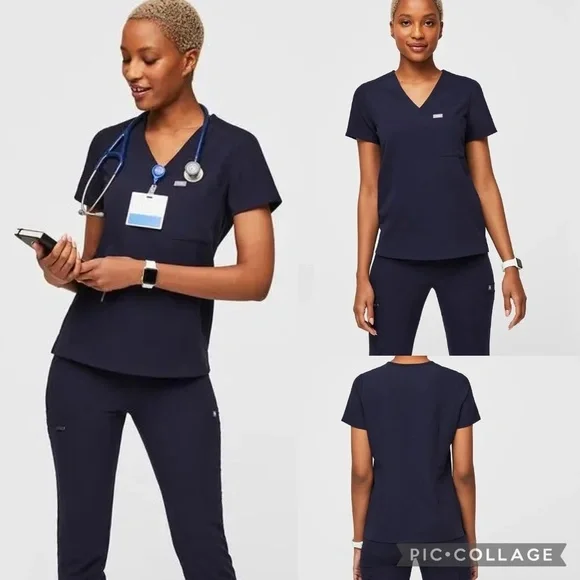 FIGS Technical Collection Catarina One-Pocket Scrub Top Classic Fit – Size L - Picture 1 of 13